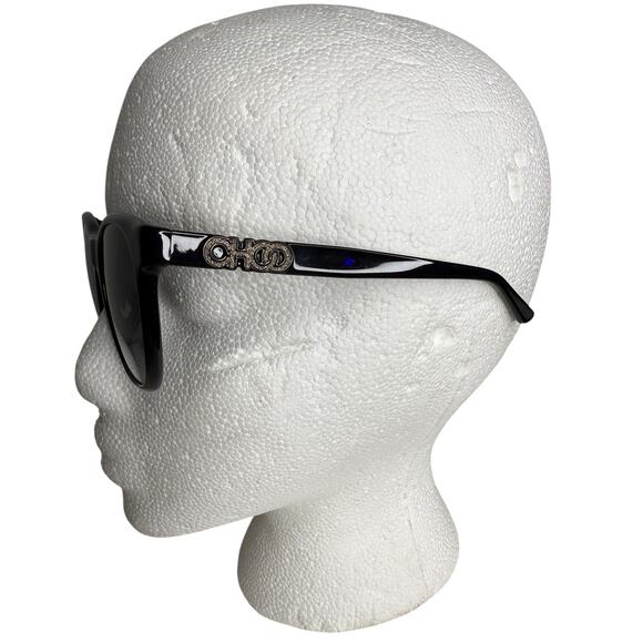 Jimmy Choo Sunglasses June/F/S 80790 56-17-140 Made In Italy Black Frames - Picture 3 of 10